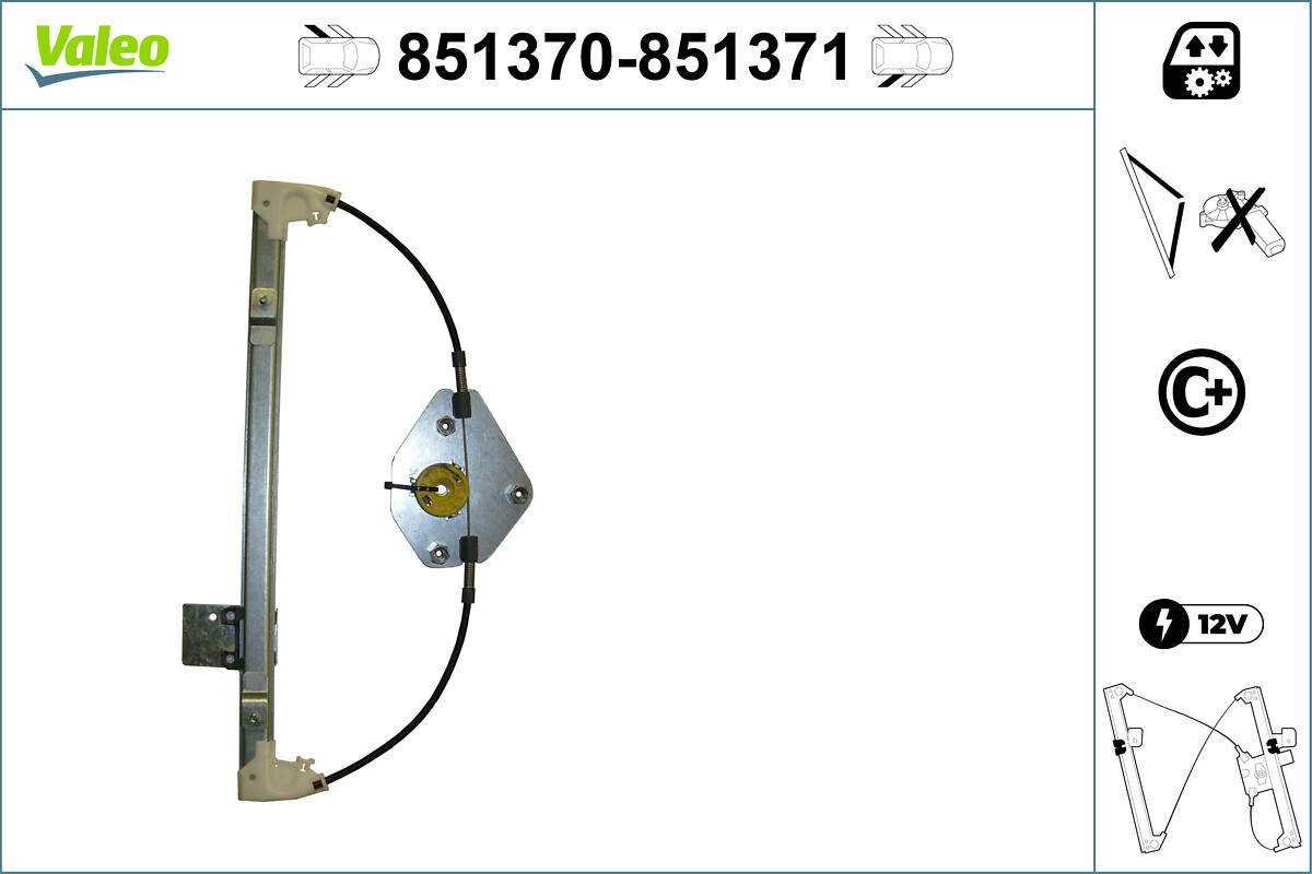 Alzacristallo VALEO 851371